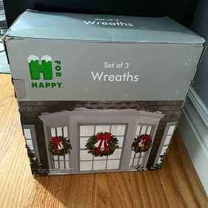 Set of 3 light up Christmas wreath